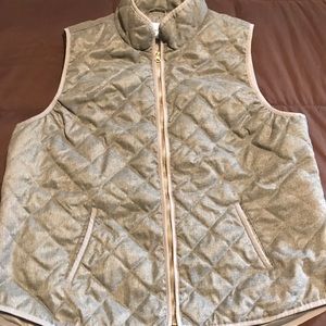Gray Quilted Vest.